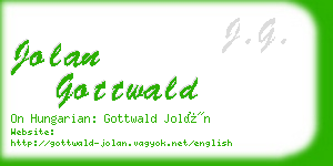 jolan gottwald business card